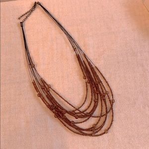 Tan beaded necklace